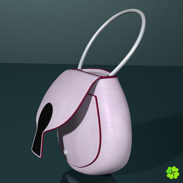 Handbag denim printed rigged low poly Low-poly 3D model_40