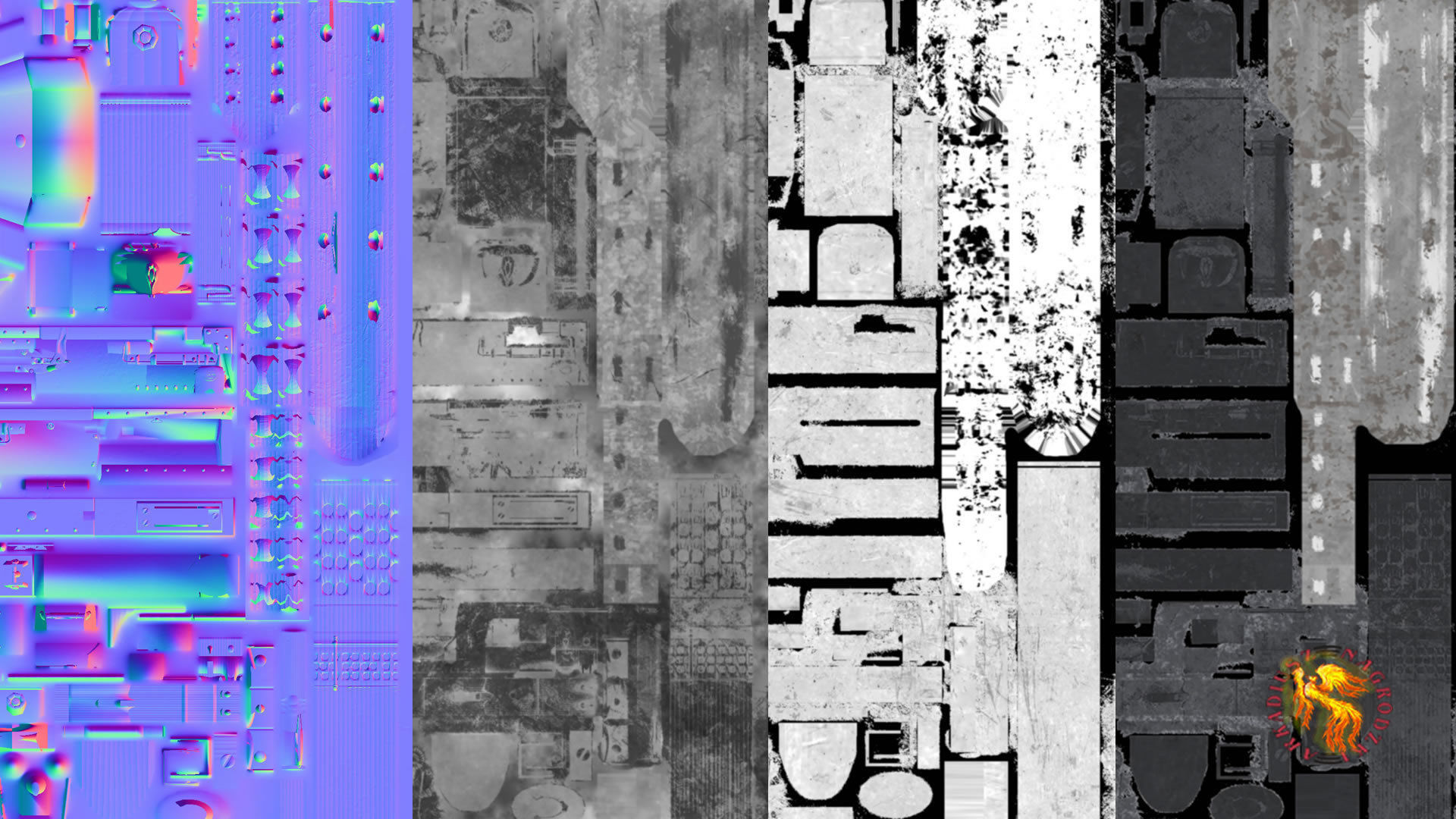 M2 Browning Low-poly 3D model_4