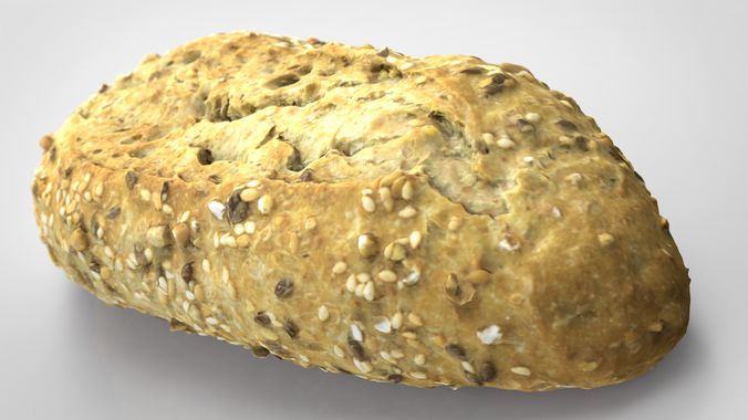 BREAD loaf of Low-poly 3D model