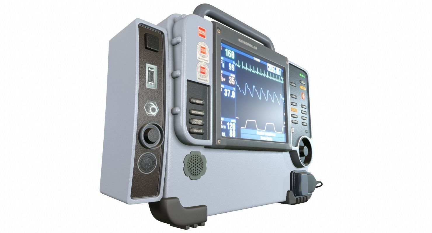 Defibrillator Medical 3D model_3