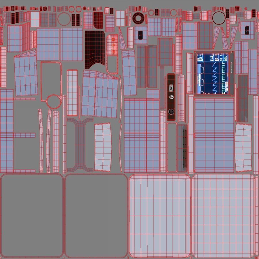 Defibrillator Medical 3D model_12