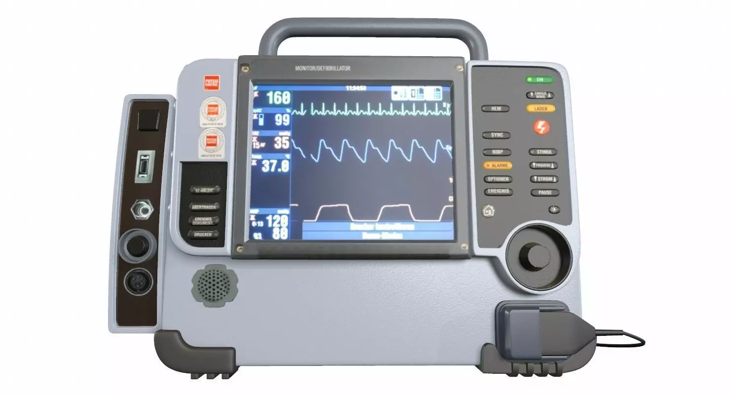 Defibrillator Medical 3D model_0