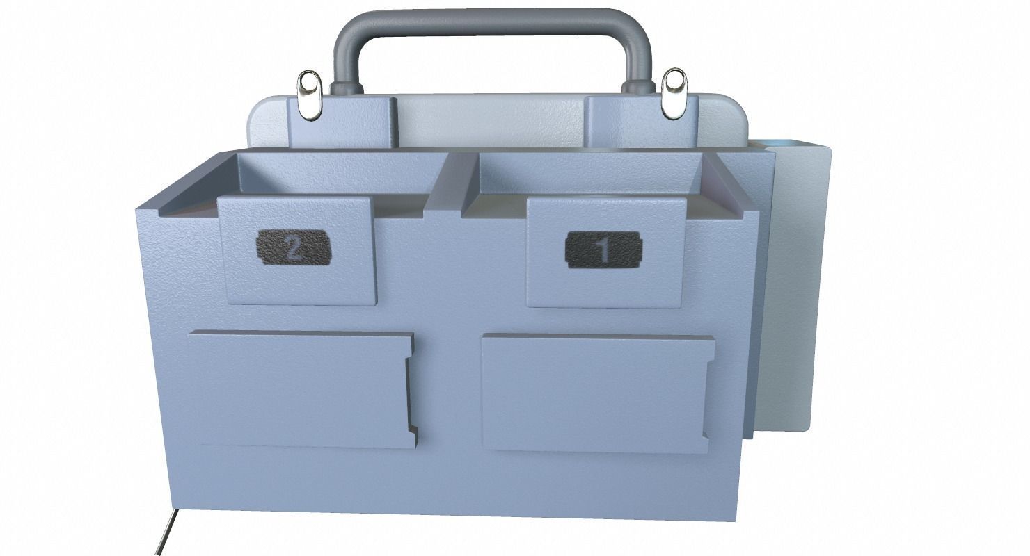 Defibrillator Medical 3D model_9