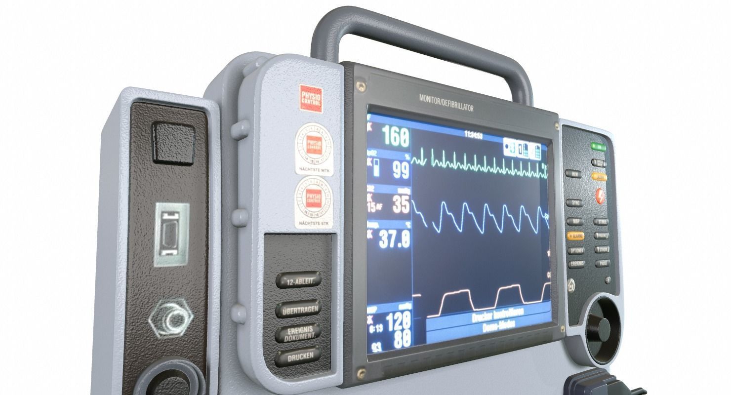 Defibrillator Medical 3D model_5