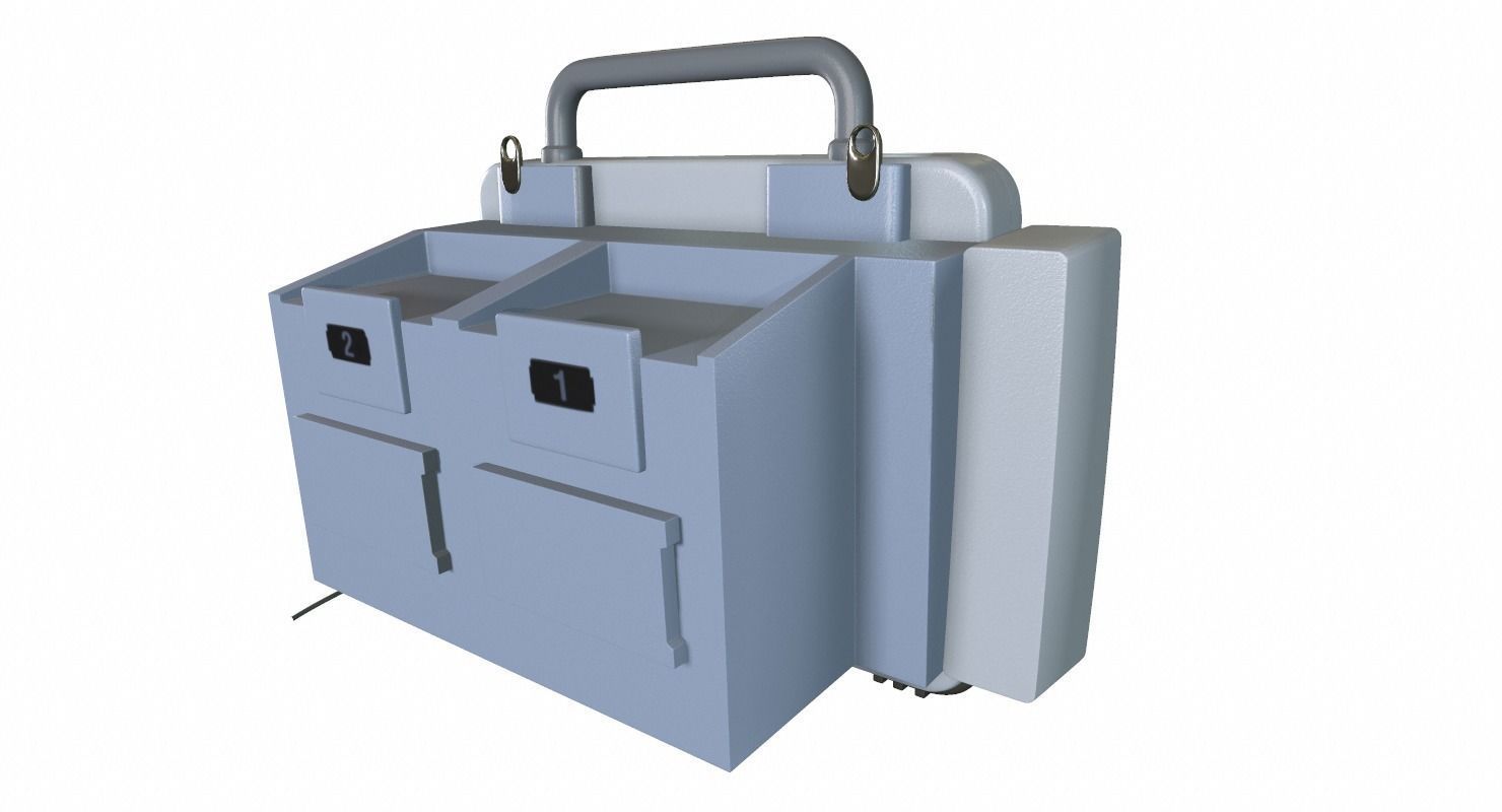 Defibrillator Medical 3D model_8