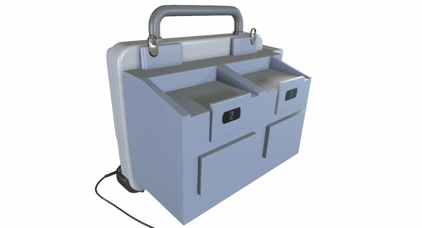 Defibrillator Medical 3D model_10