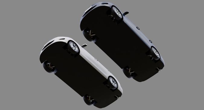 Generic Car 1A Low-poly 3D model 3