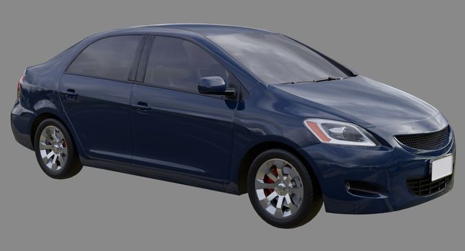 Generic Car 1A Low-poly 3D model 5