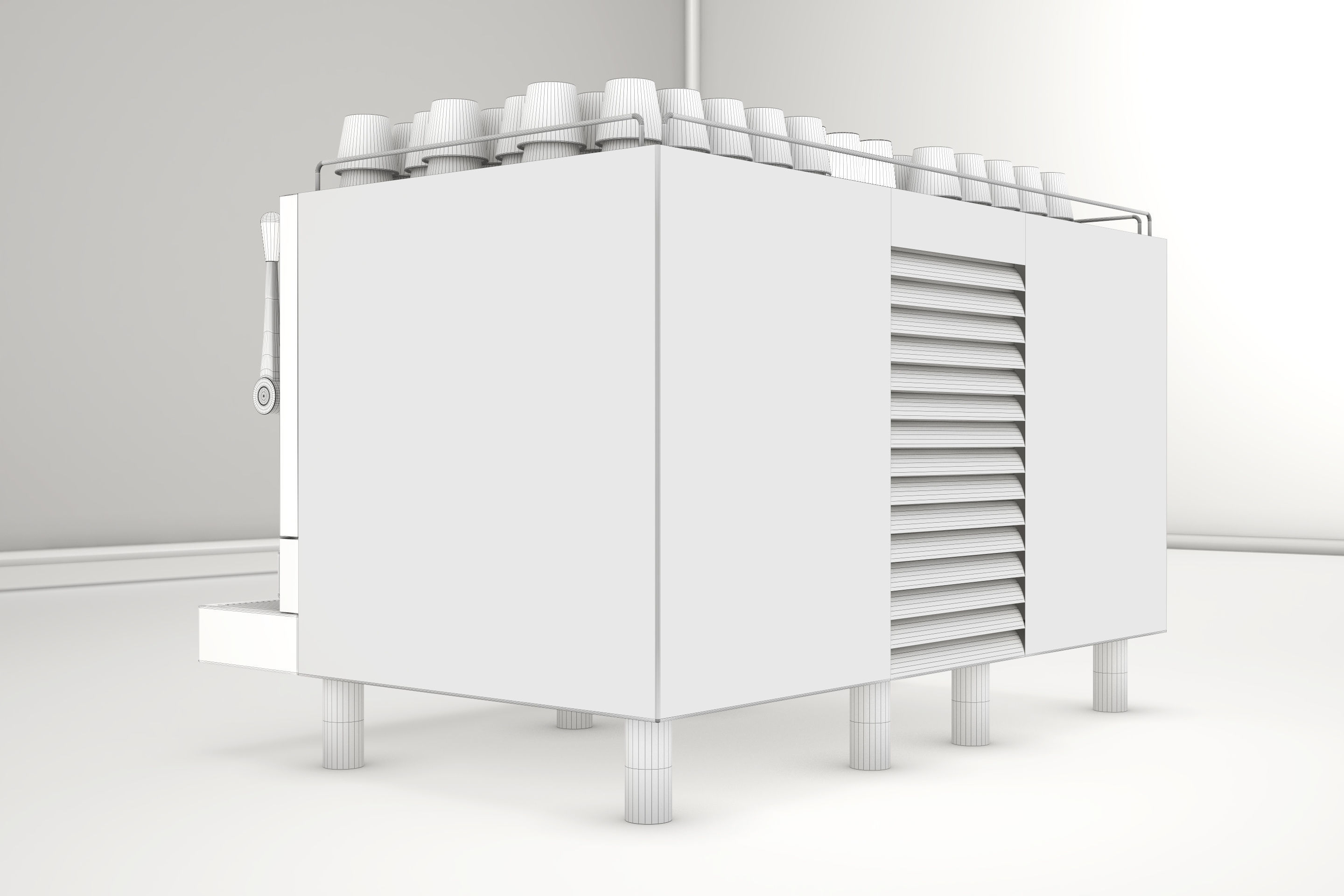 Pro - Coffee Maker Nespresso Aguila 3D model_11