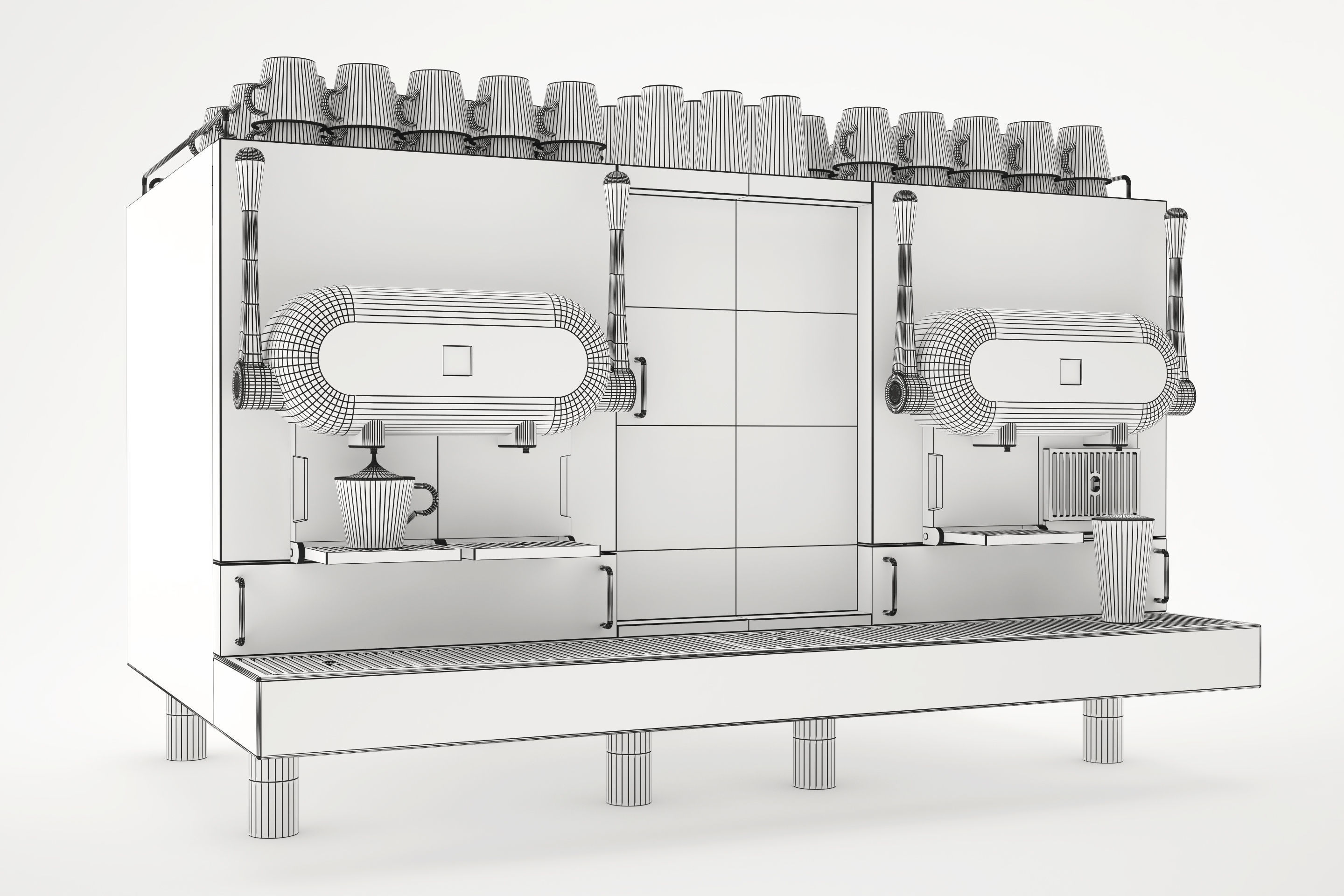 Pro - Coffee Maker Nespresso Aguila 3D model_9