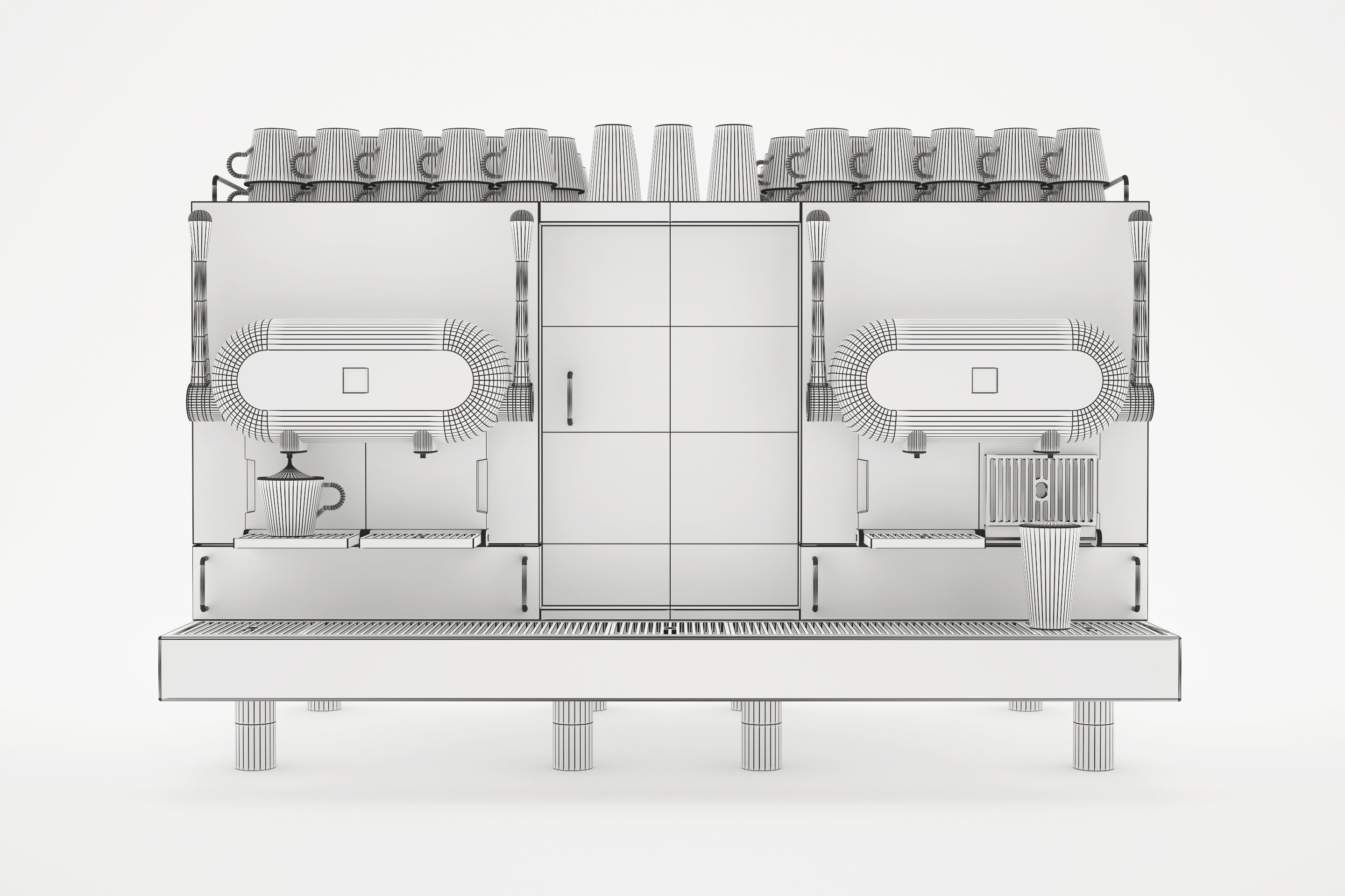 Pro - Coffee Maker Nespresso Aguila 3D model_2