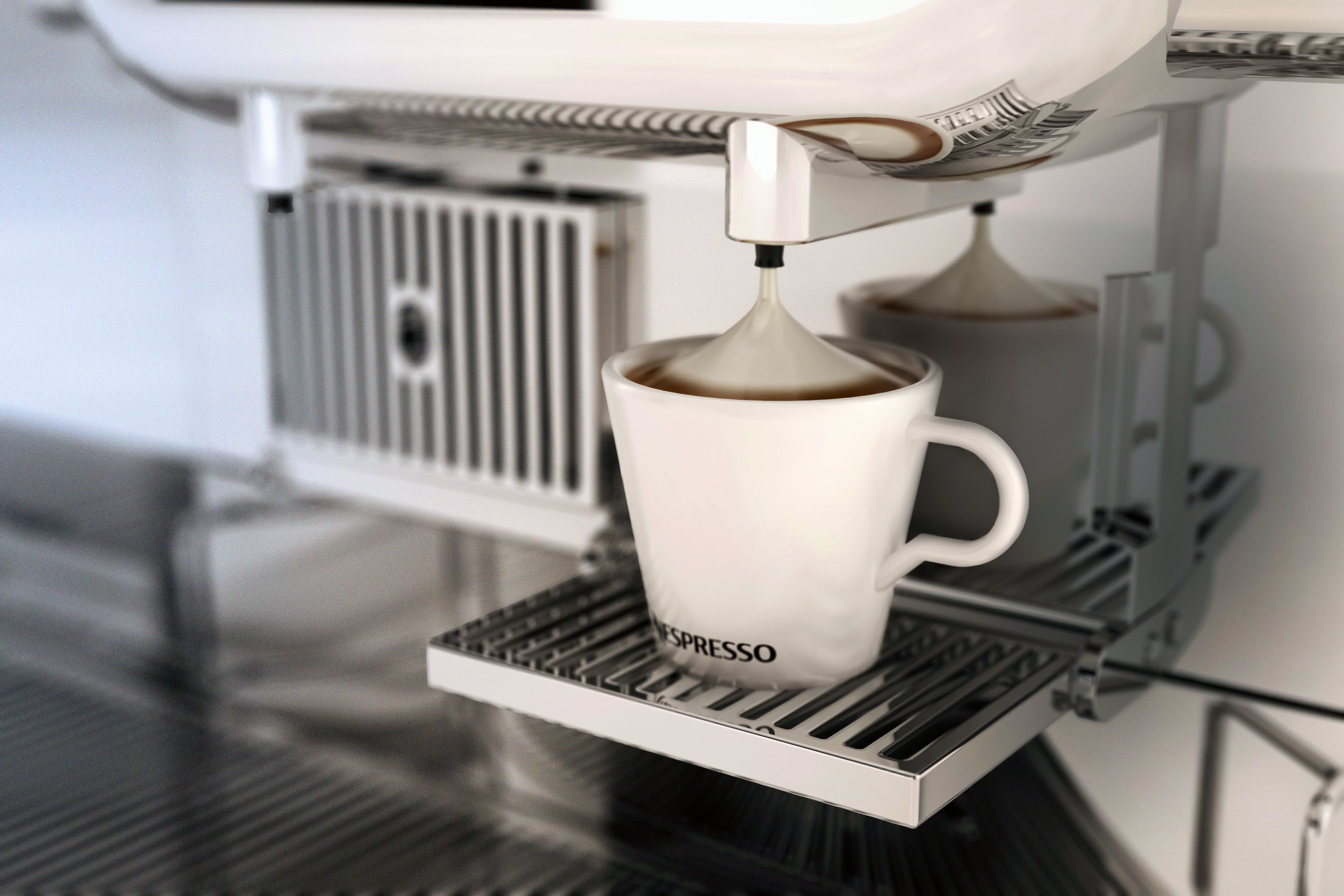 Pro - Coffee Maker Nespresso Aguila 3D model_5