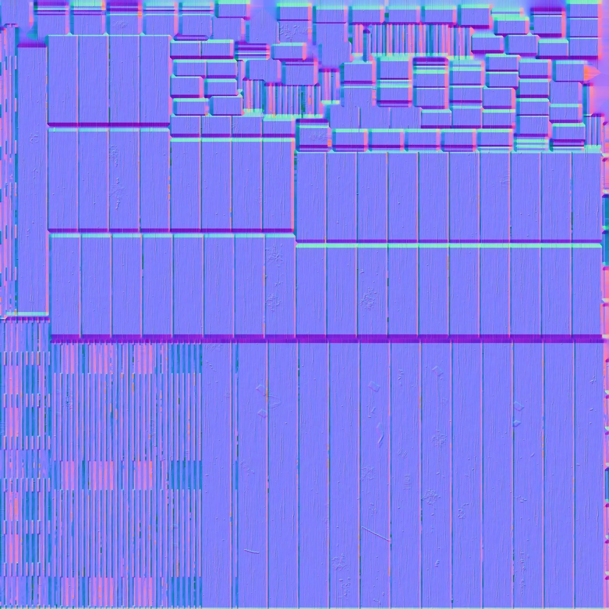 Wooden Pallet Low-poly 3D model_3