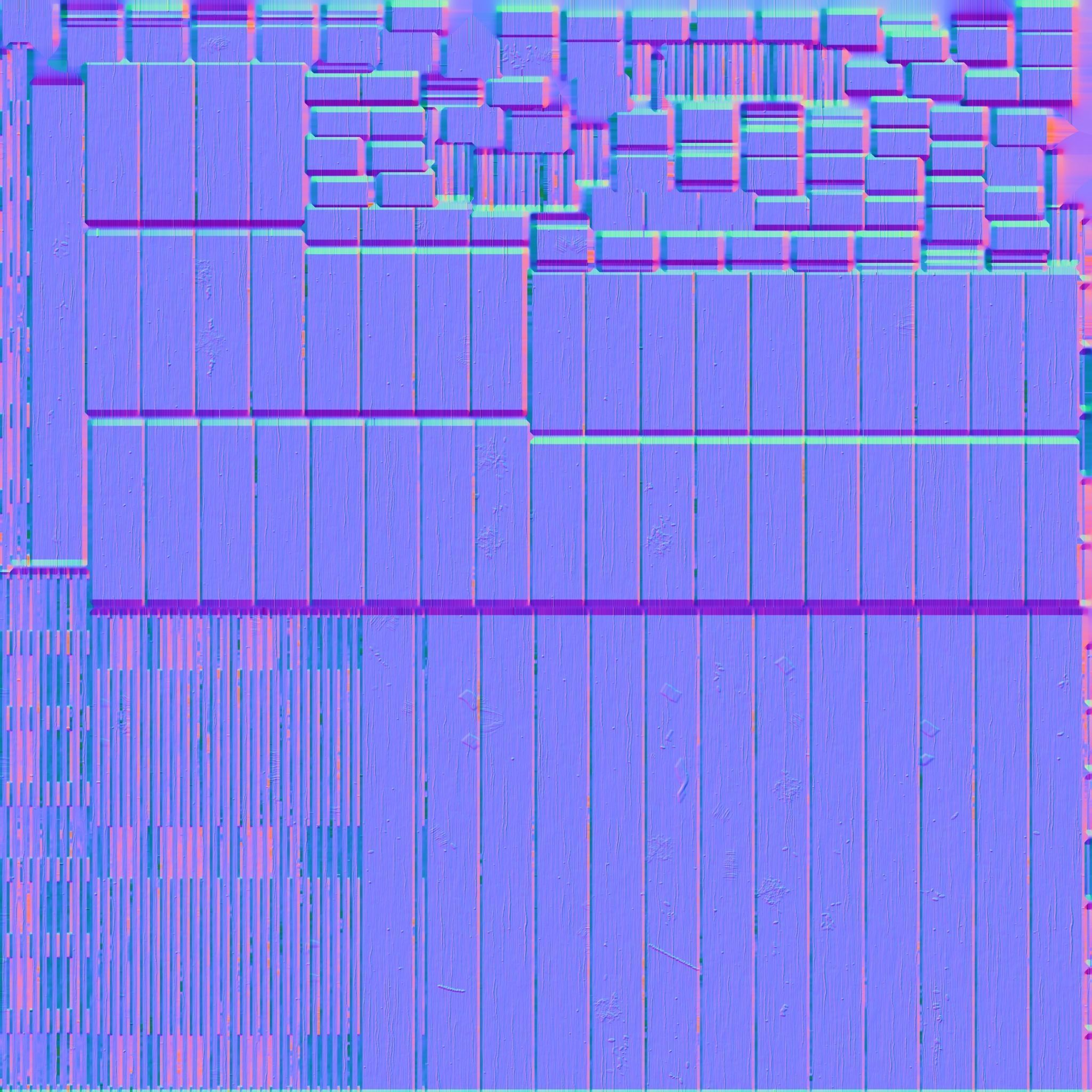 Wooden Pallet Low-poly 3D model_8