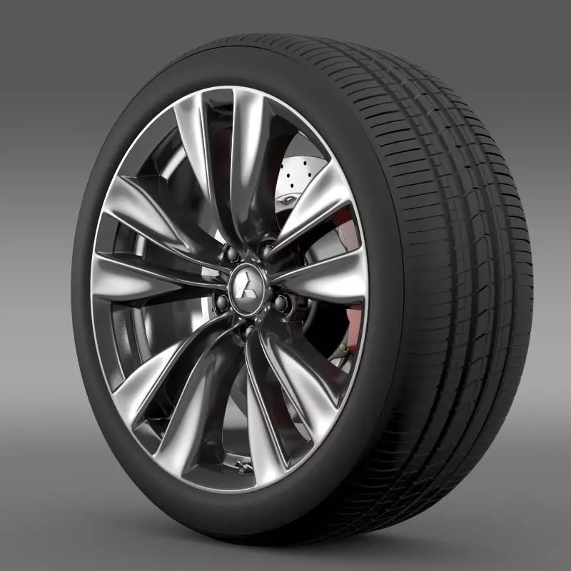 Mitsubishi Proudia wheel 3D model