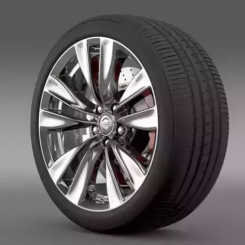 Nissan Fuga wheel 3D model