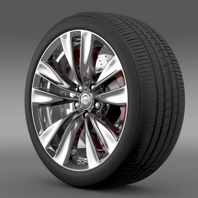 Nissan Fuga wheel 3D model