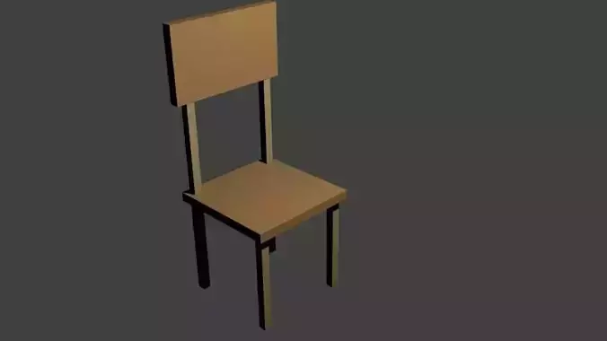 School Chair 3D print model