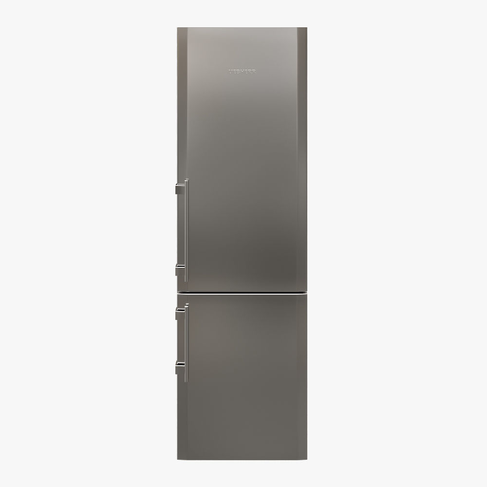 Liebherr Single Fridge CBS 1360 Opened with food 3D model_3