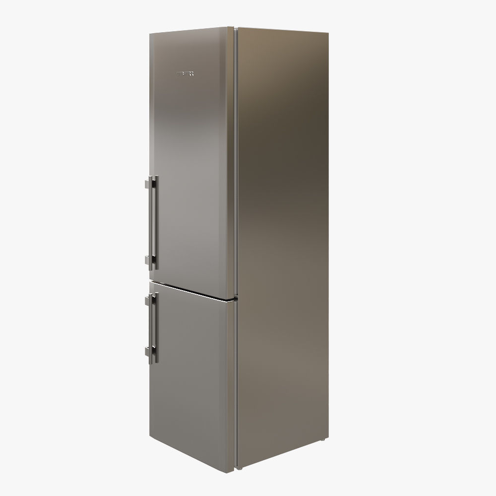 Liebherr Single Fridge CBS 1360 Opened with food 3D model_5