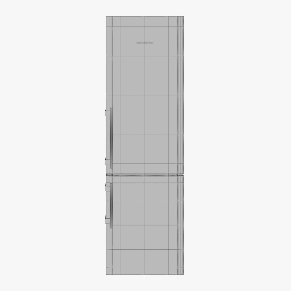 Liebherr Single Fridge CBS 1360 Opened with food 3D model_10