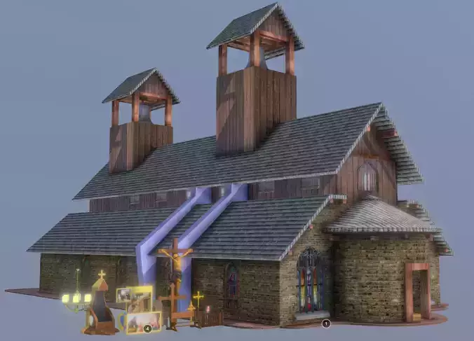 Church in LowPoly