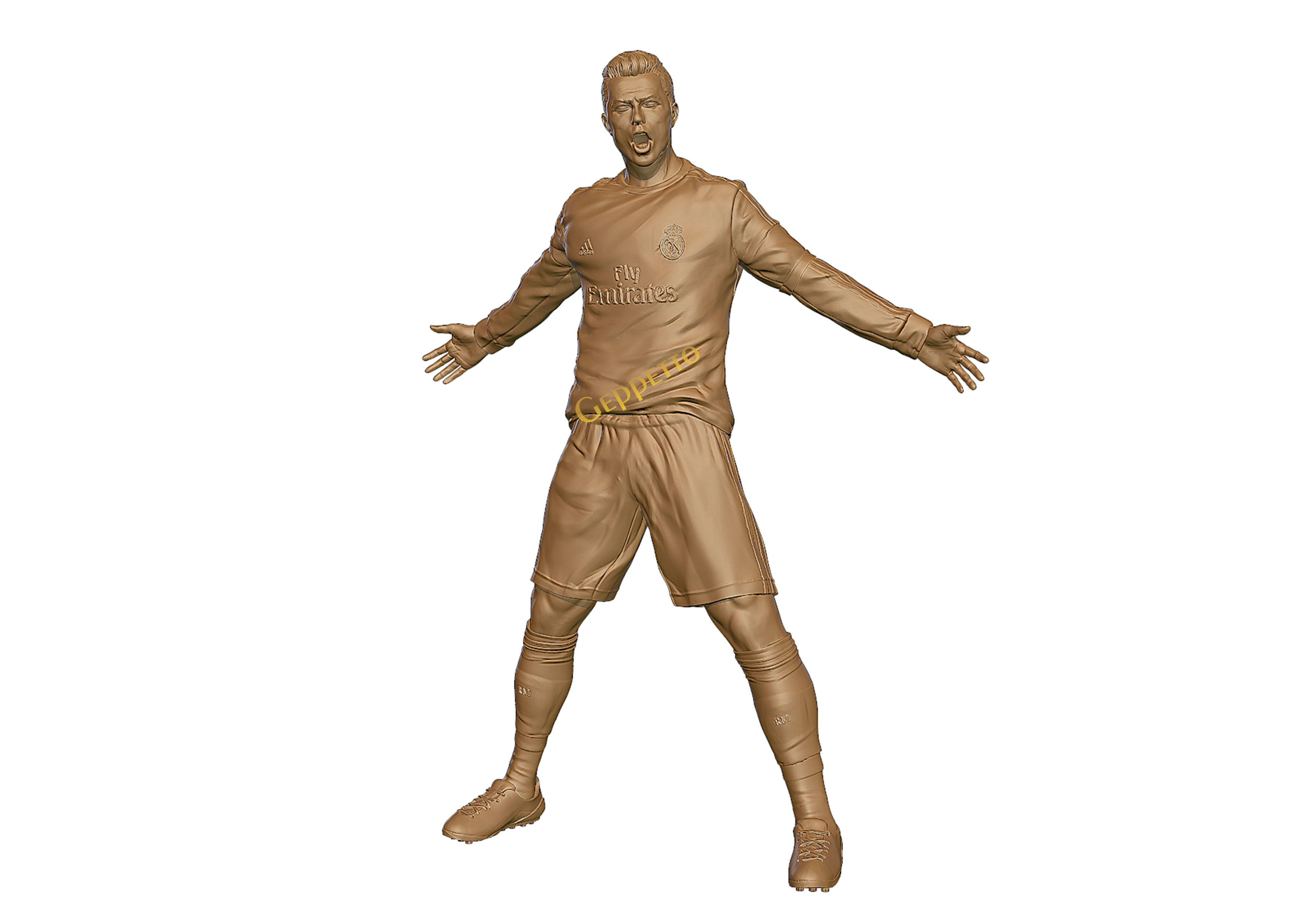 Cristiano Ronaldo Celebration 3D sculpture 3D print model_5