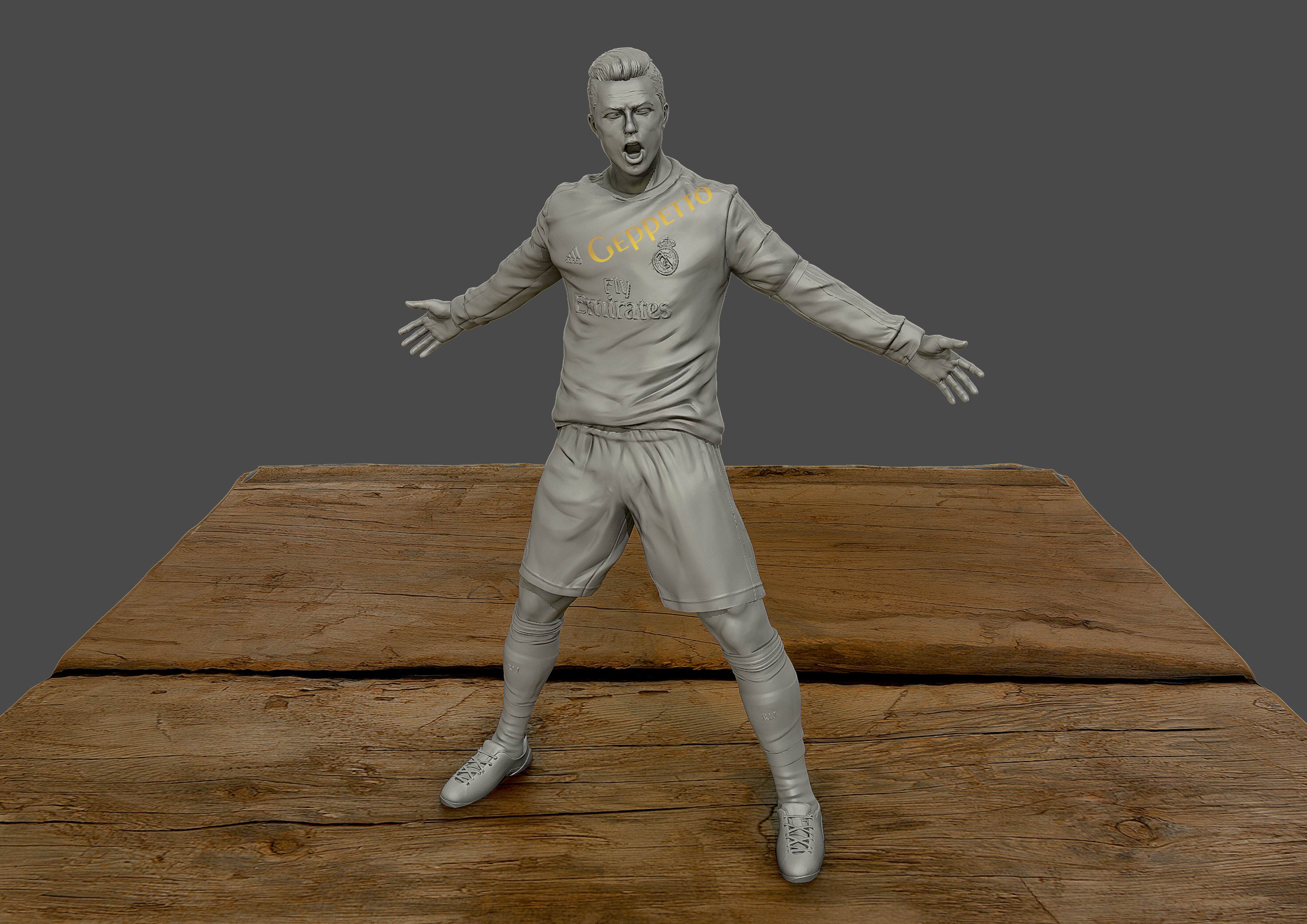 Cristiano Ronaldo Celebration 3D sculpture 3D print model_11