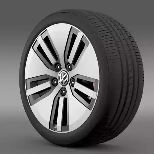 Volkswagen E Golf wheel 3D model