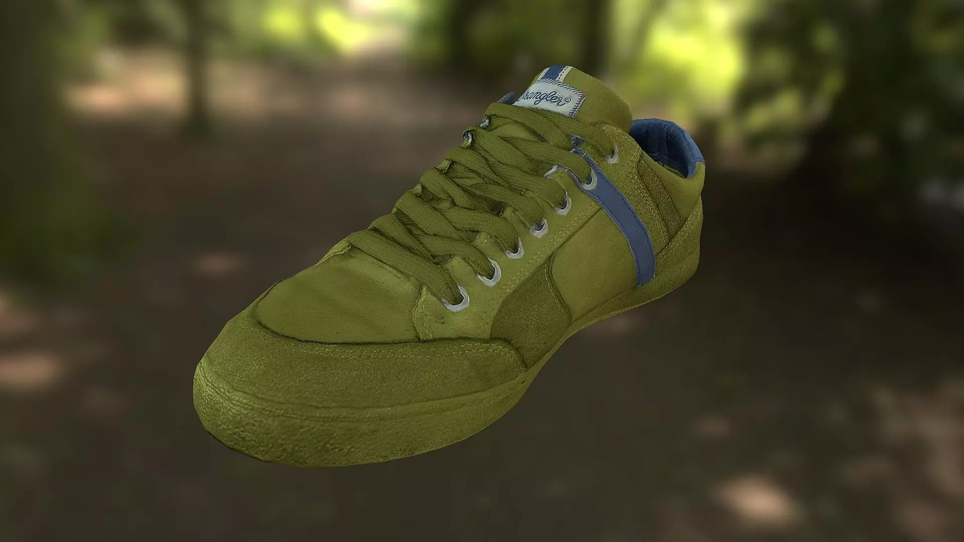 Sneaker shoe low poly model Low-poly 3D model_0