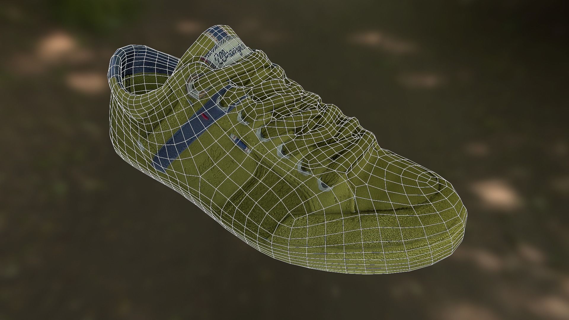 Sneaker shoe low poly model Low-poly 3D model_11