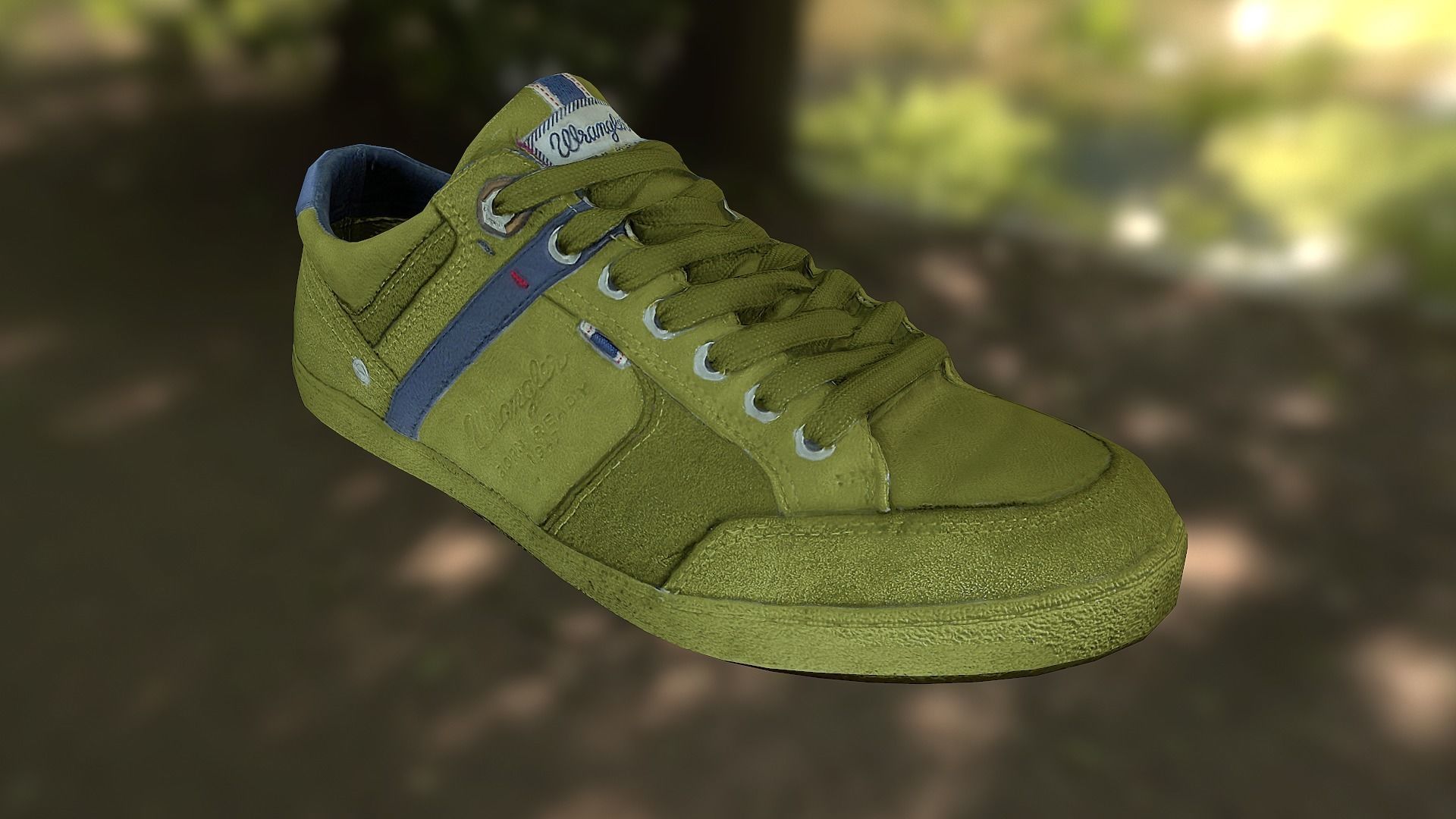 Sneaker shoe low poly model Low-poly 3D model_1
