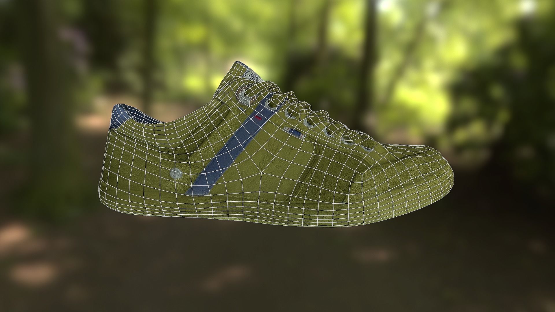 Sneaker shoe low poly model Low-poly 3D model_12