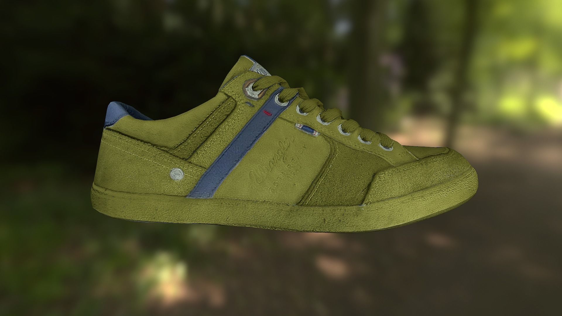Sneaker shoe low poly model Low-poly 3D model_4