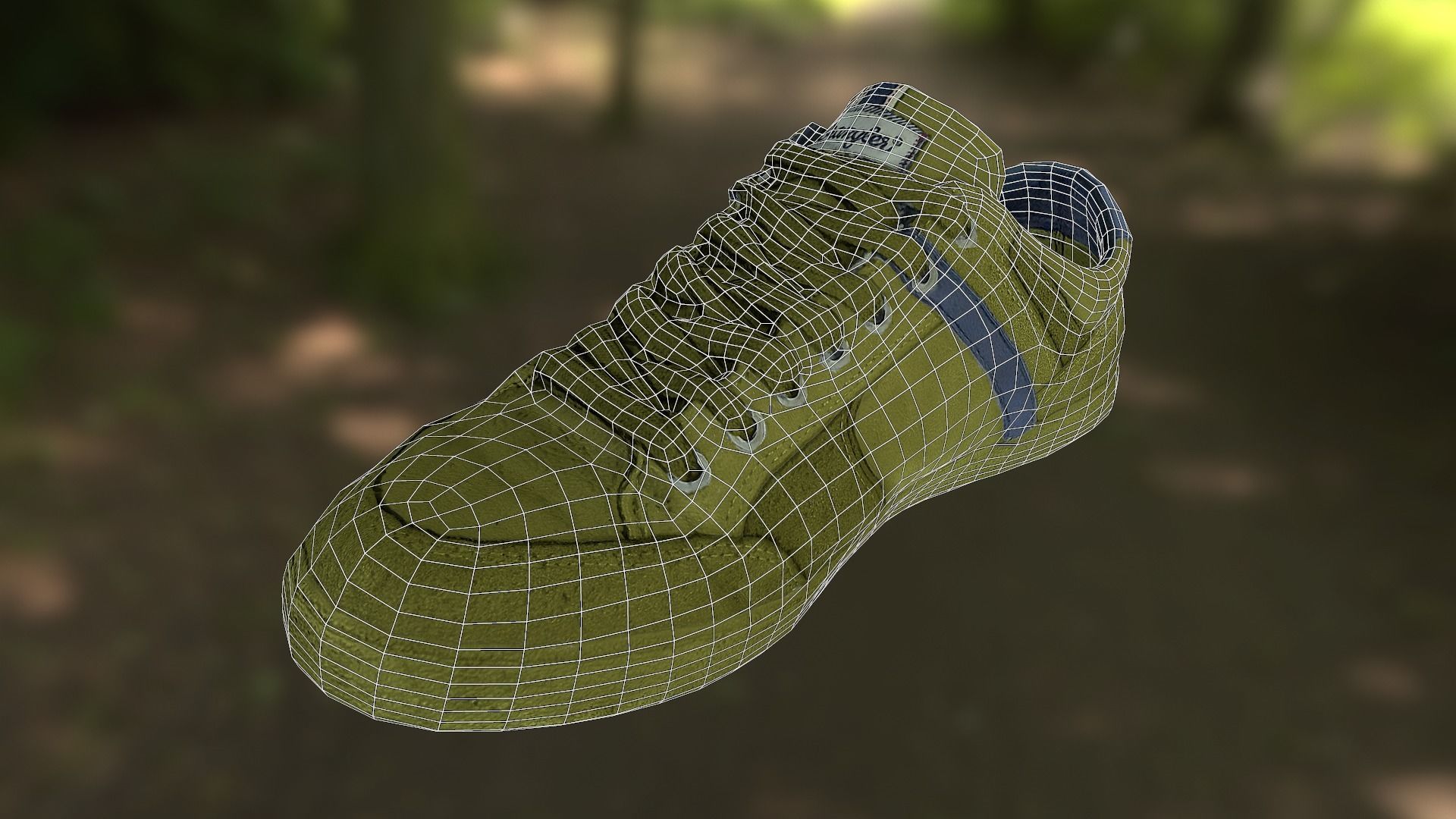 Sneaker shoe low poly model Low-poly 3D model_8