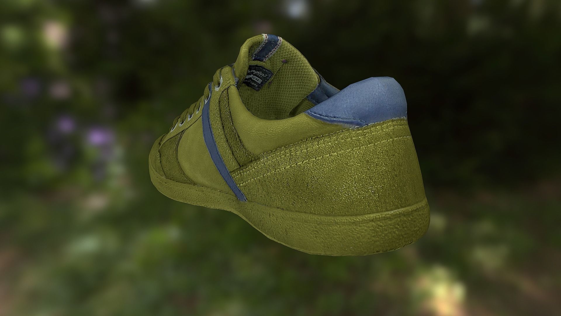Sneaker shoe low poly model Low-poly 3D model_3