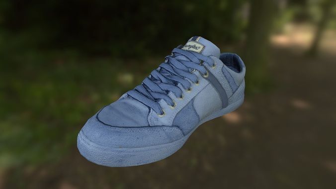 Sneaker shoe low poly model Low-poly 3D model