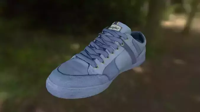 Sneaker shoe low poly model Low-poly 3D model