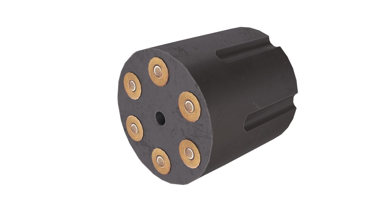 Handgun MP-412 Low-poly 3D model_15