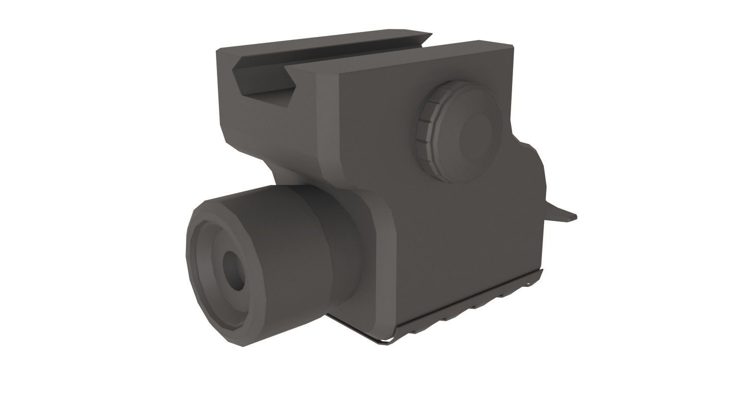 Handgun MP-412 Low-poly 3D model_30