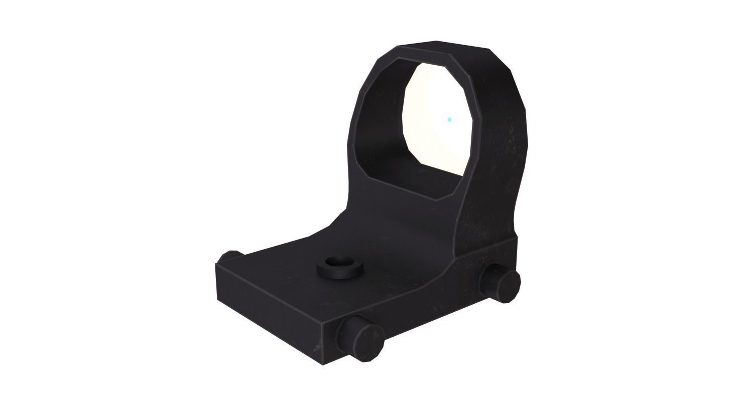 Handgun MP-412 Low-poly 3D model_24