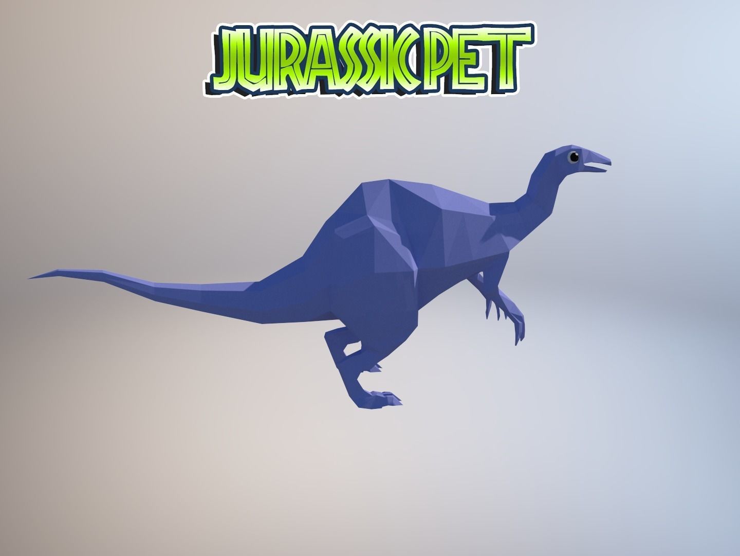 Deinocheirus mirificus Low-poly 3D model_19