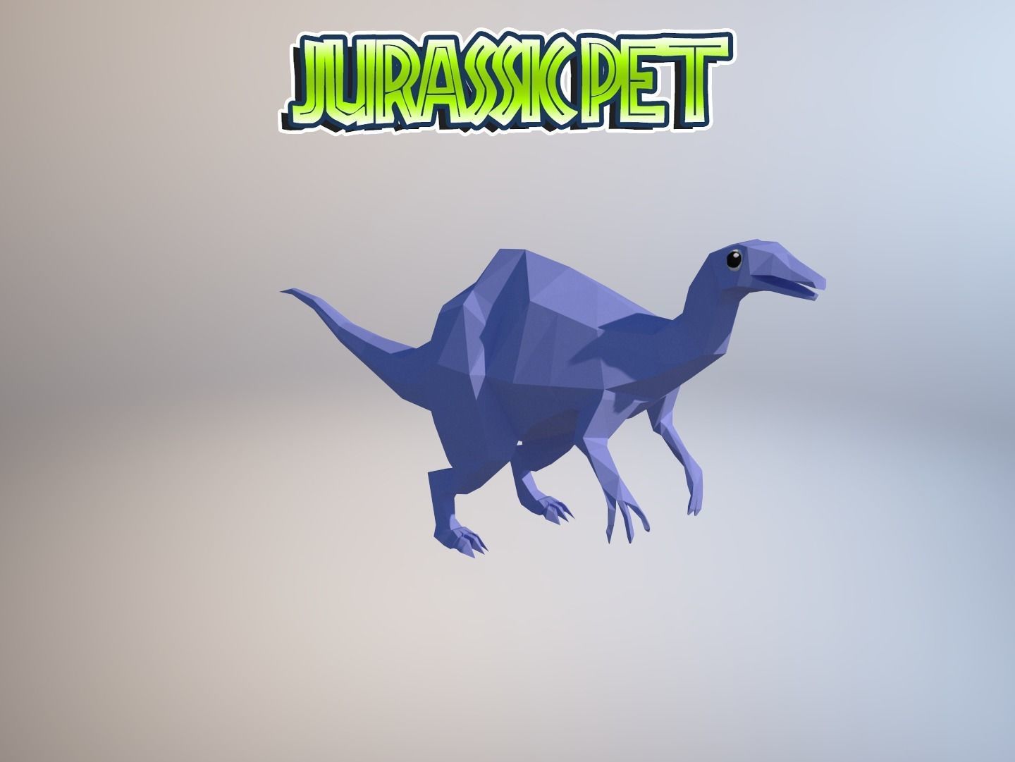 Deinocheirus mirificus Low-poly 3D model_24