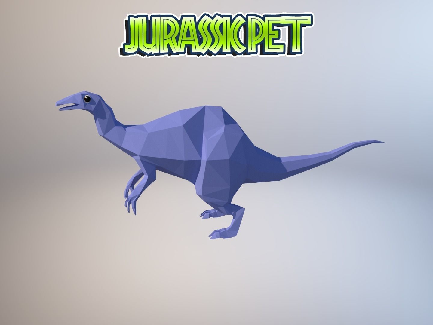 Deinocheirus mirificus Low-poly 3D model_34