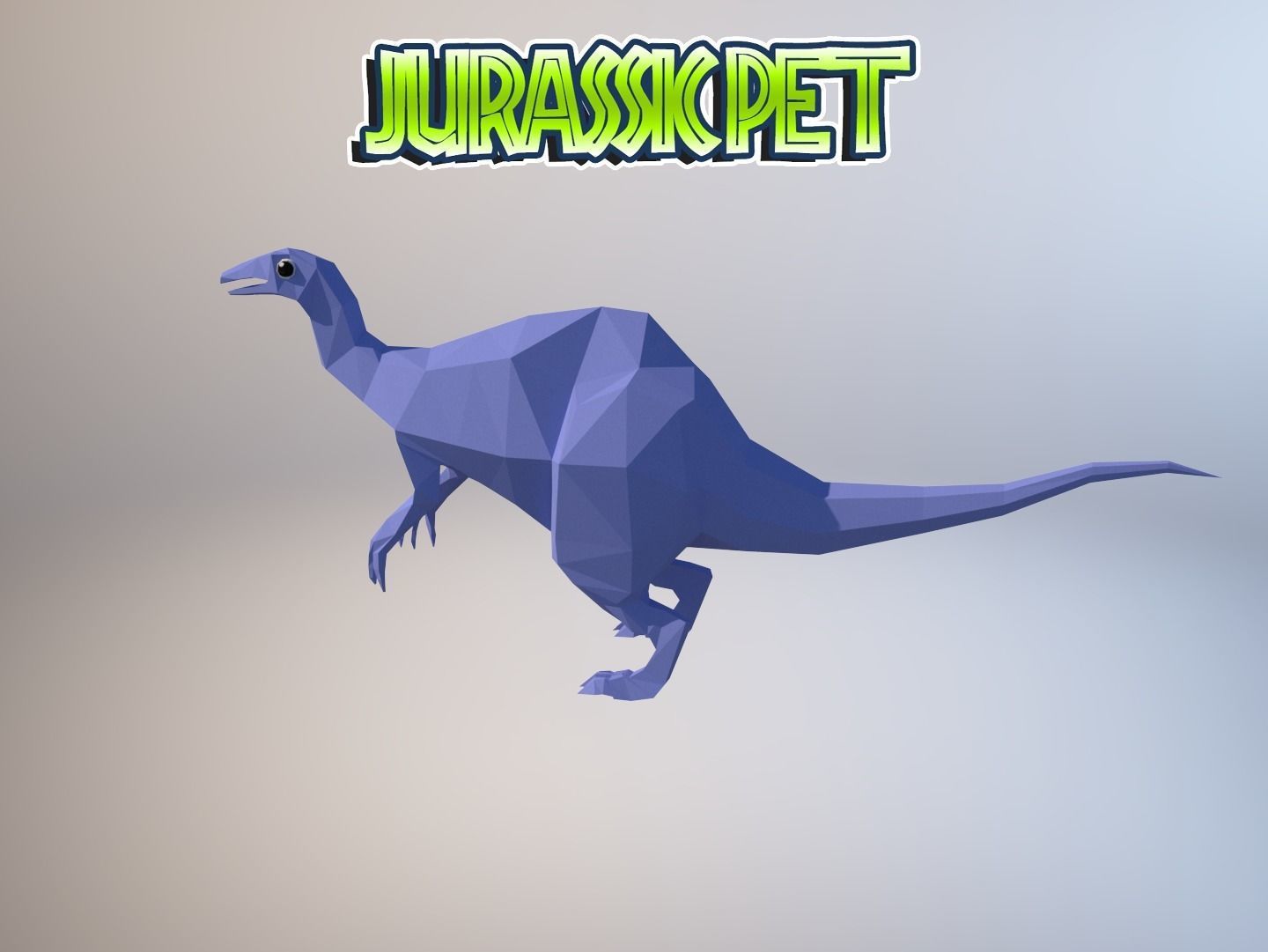 Deinocheirus mirificus Low-poly 3D model_6