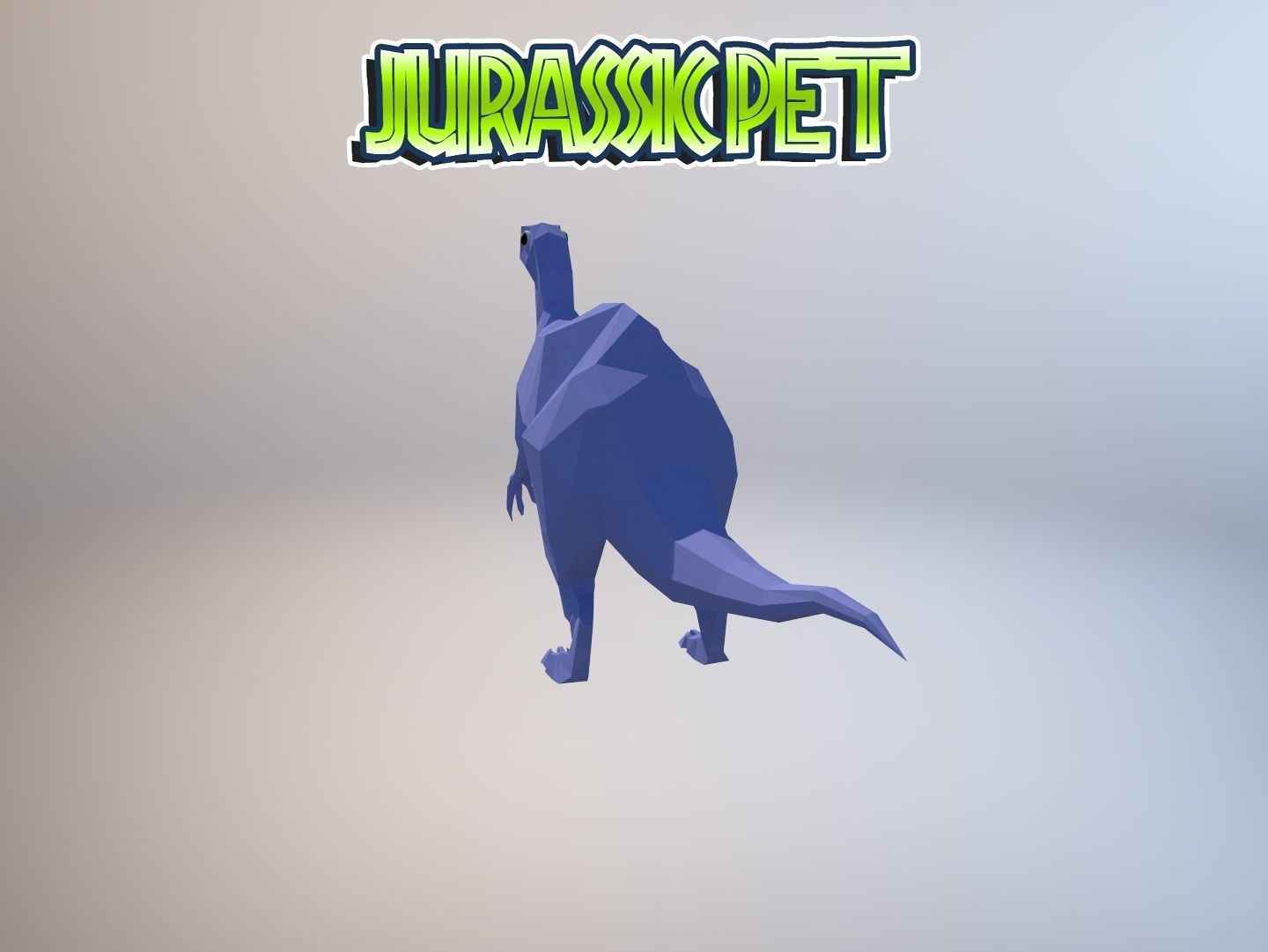 Deinocheirus mirificus Low-poly 3D model_11