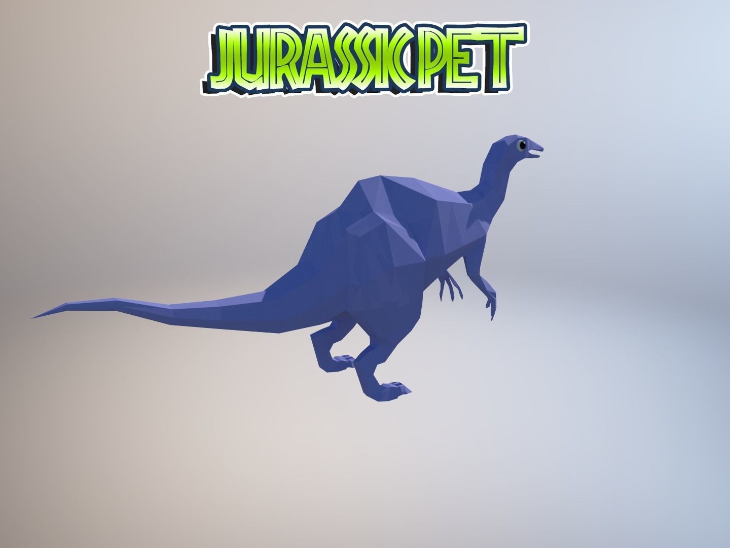 Deinocheirus mirificus Low-poly 3D model_17