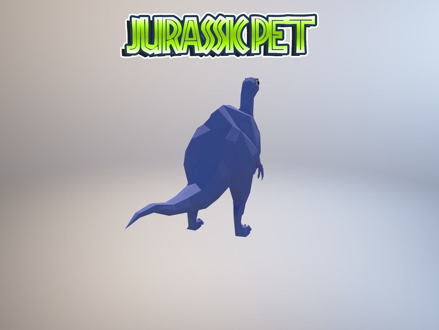 Deinocheirus mirificus Low-poly 3D model_14