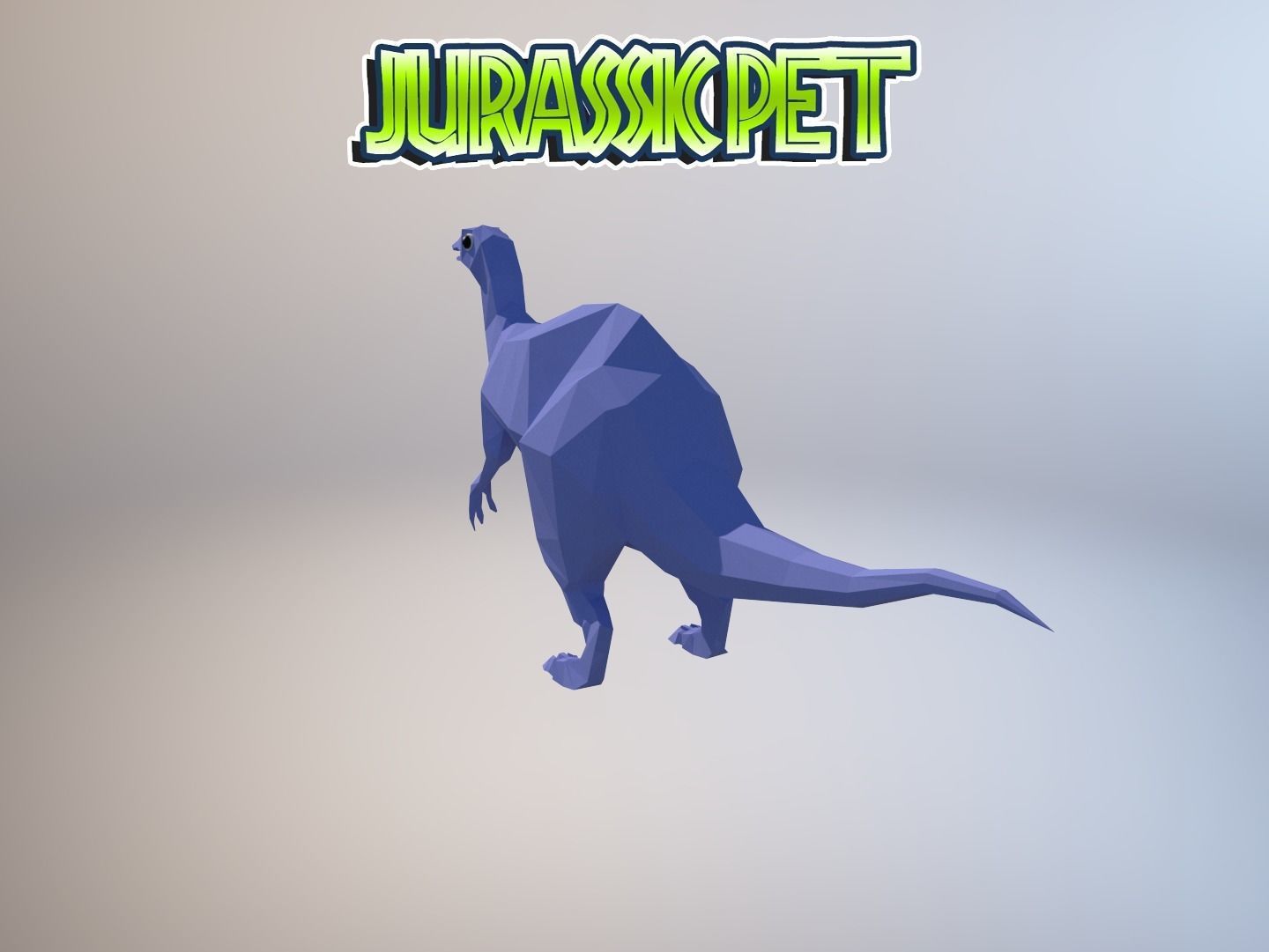 Deinocheirus mirificus Low-poly 3D model_10