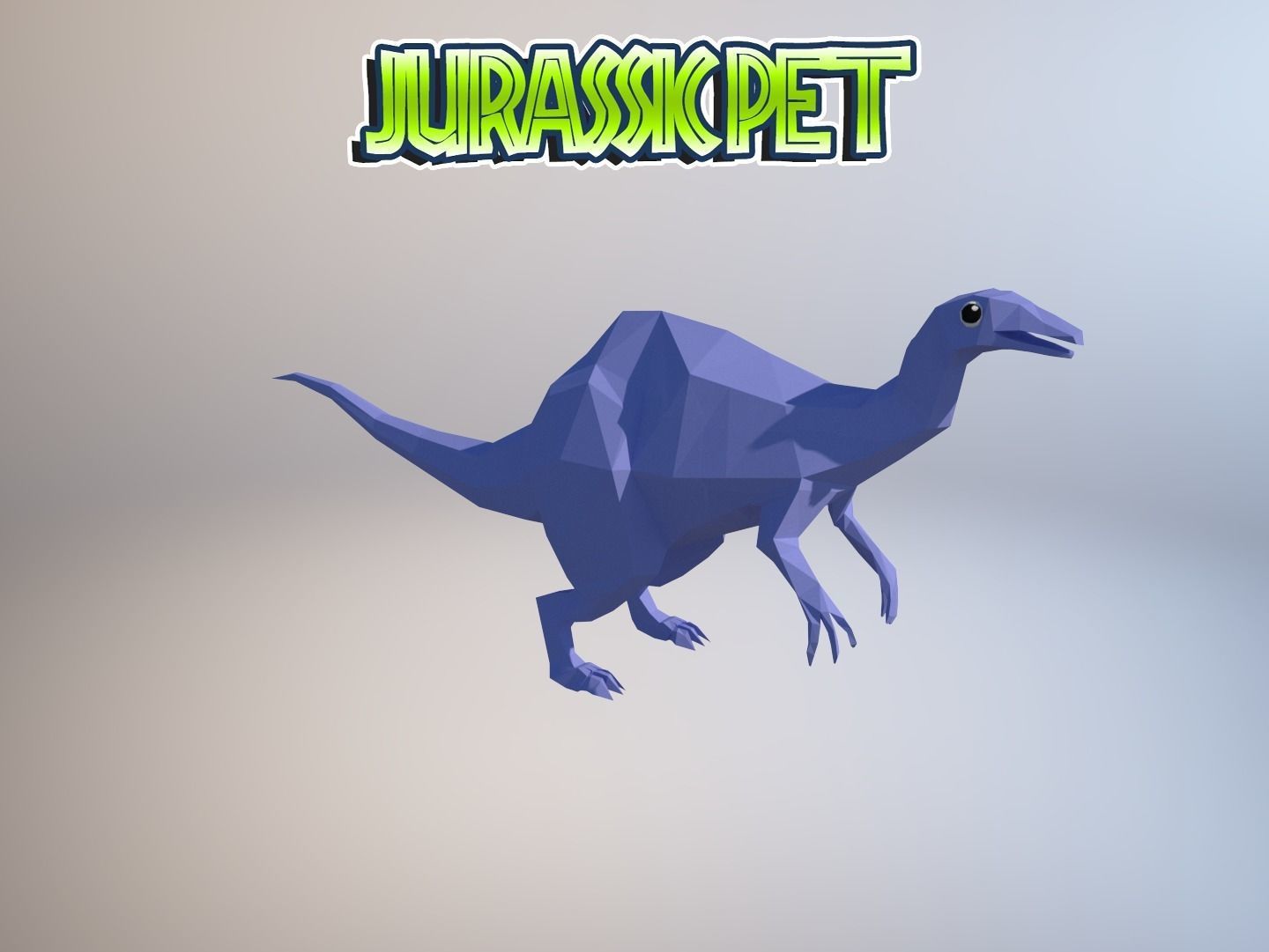 Deinocheirus mirificus Low-poly 3D model_23